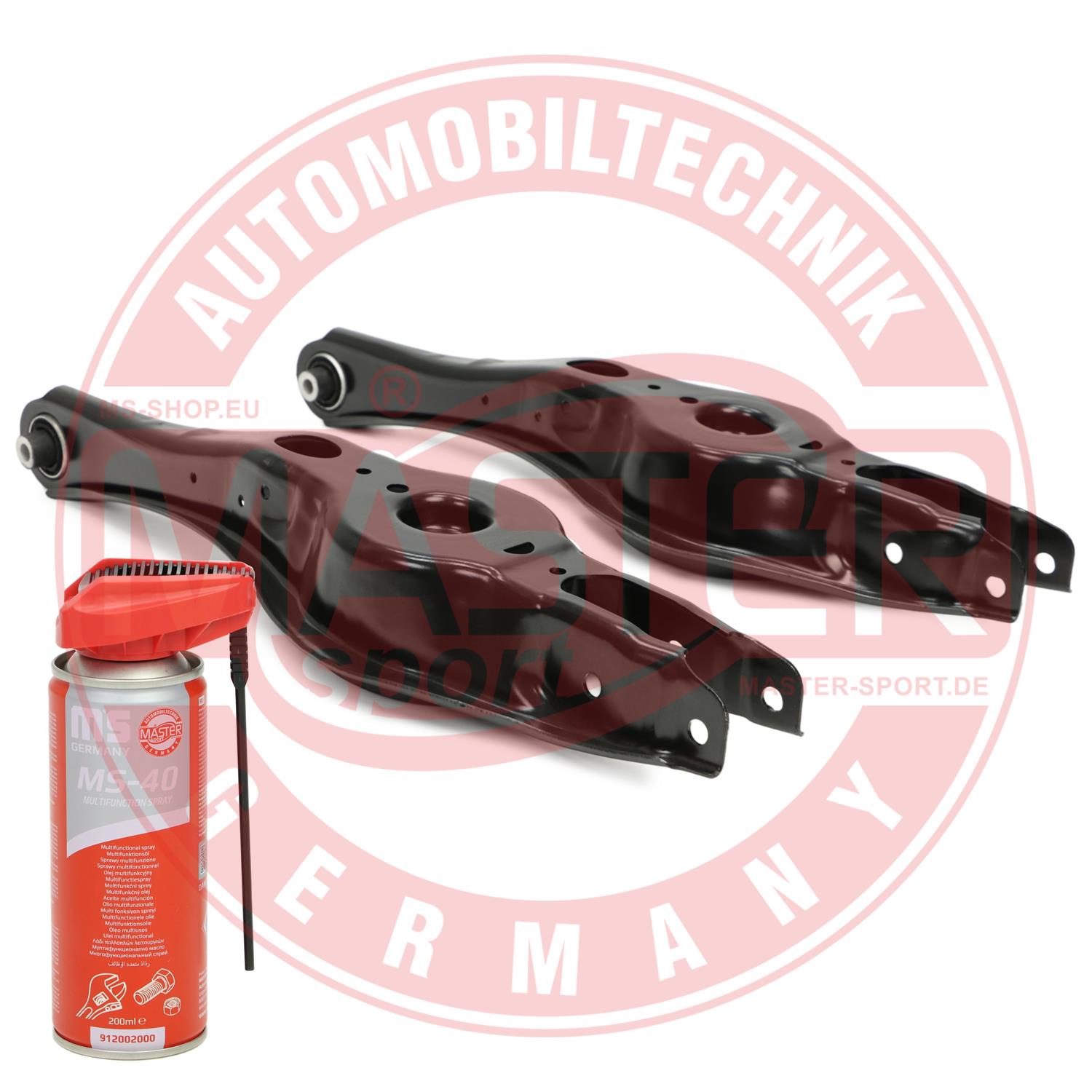 MASTER-SPORT GERMANY 37133-KIT-MSP PROMO Control/Trailing Arm Kit, wheel suspension Rear Axle Rear Axle Left Rear Axle Right for
